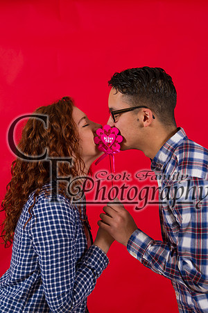 red paper backdrop
