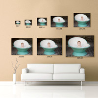 white sofa in a orange living-room